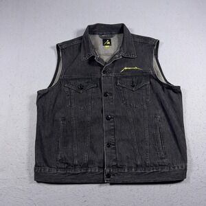 Metallica Vest Men XL Gray Denim Biker 72 Seasons Special Edition Rock Metal